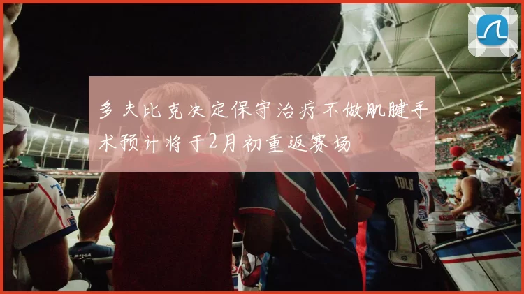 多夫比克决定保守治疗不做肌腱手术预计将于2月初重返赛场